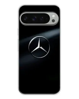 Чехол для Google Pixel 9 Pro XL с картинкой «Mercedes на металле»