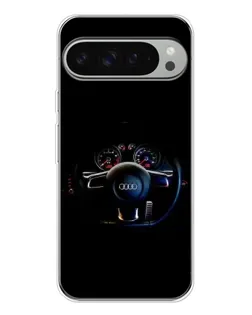 Чехол для Google Pixel 9 Pro XL с картинкой «Салон Audi — руль»