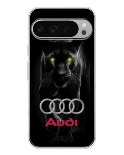 Чехол для Google Pixel 9 Pro XL с картинкой «Пантера и Audi»