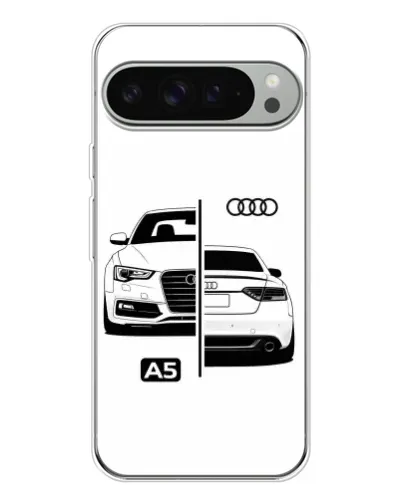 Чехол для Google Pixel 9 Pro XL с картинкой «Audi — контрастный дизайн»