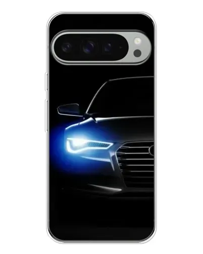 Чехол для Google Pixel 9 Pro XL с картинкой «Неоновый взгляд Audi»