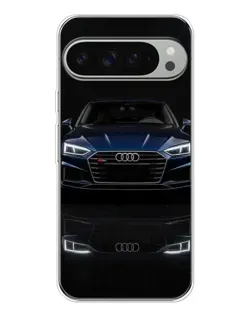 Чехол для Google Pixel 9 Pro XL с картинкой «Audi — ночное отражение»