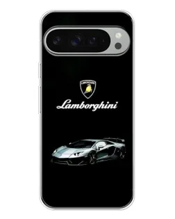 Чехол для Google Pixel 9 Pro XL с картинкой «Логотип Lamborghini классика»