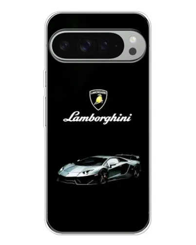 Чехол для Google Pixel 9 Pro XL с картинкой «Логотип Lamborghini классика»