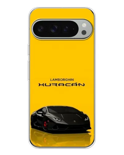 Чехол для Google Pixel 9 Pro XL с картинкой «Lamborghini Huracan черный»