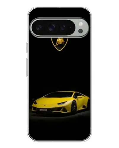 Чехол для Google Pixel 9 Pro XL с картинкой «Lamborghini желтый акцент»