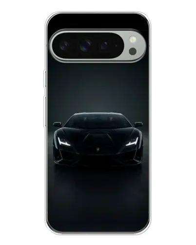Чехол для Google Pixel 9 Pro XL с картинкой «Черный Lamborghini Aventador»