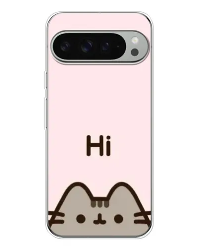 Чехол для Google Pixel 9 Pro XL с картинкой «Пушин говорит Hi»
