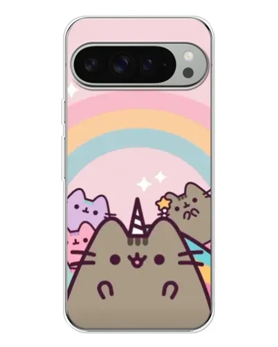 Чехол для Google Pixel 9 Pro XL с картинкой «Единорог Pusheen»