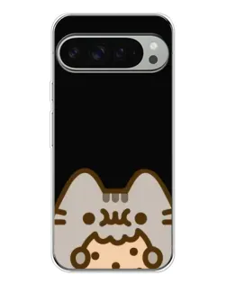 Чехол для Google Pixel 9 Pro XL с картинкой «Пушин на черном»