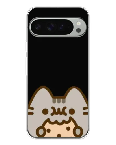 Чехол для Google Pixel 9 Pro XL с картинкой «Пушин на черном»