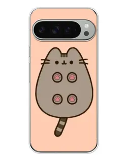 Чехол для Google Pixel 9 Pro XL с картинкой «Пушин пузиком кверху»