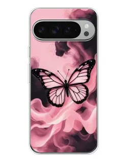 Чехол для Google Pixel 9 Pro XL с картинкой «Бабочка в дыму»