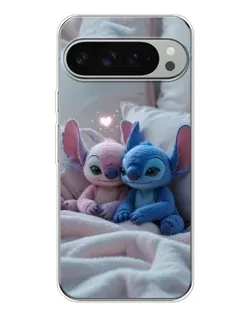 Чехол для Google Pixel 9 Pro XL с картинкой «Плюшевые Стич Ангел»