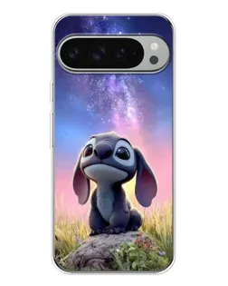Чехол для Google Pixel 9 Pro XL с картинкой «Стич на рассвете»