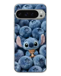 Чехол для Google Pixel 9 Pro XL с картинкой «Стич и голубика»