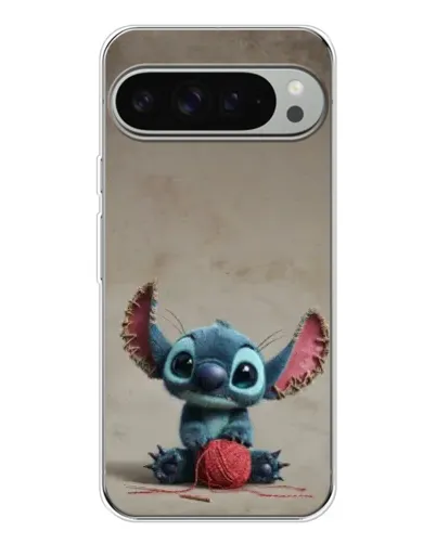 Чехол для Google Pixel 9 Pro XL с картинкой «Стич на коричневом фоне»