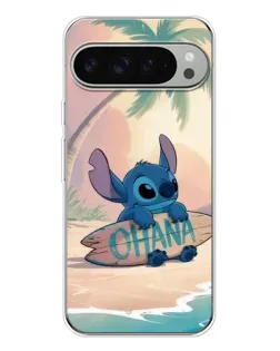 Чехол для Google Pixel 9 Pro XL с картинкой «Стич на серфе»