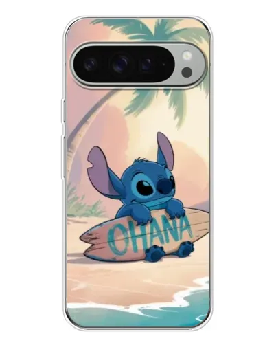 Чехол для Google Pixel 9 Pro XL с картинкой «Стич на серфе»