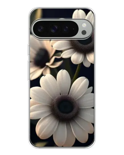 Чехол для Google Pixel 9 Pro XL с картинкой «Белые маргаритки макро»
