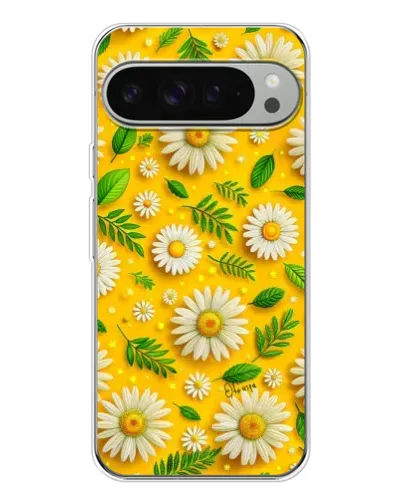 Чехол для Google Pixel 9 Pro XL с картинкой «Ромашковое солнце»