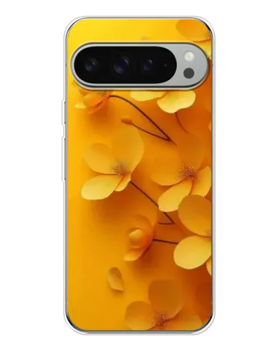 Чехол для Google Pixel 9 Pro XL с картинкой «Золотые лепестки»