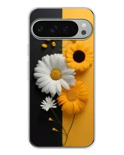 Чохол для Google Pixel 9 Pro XL з картинкою «Соняшник та ромашка»