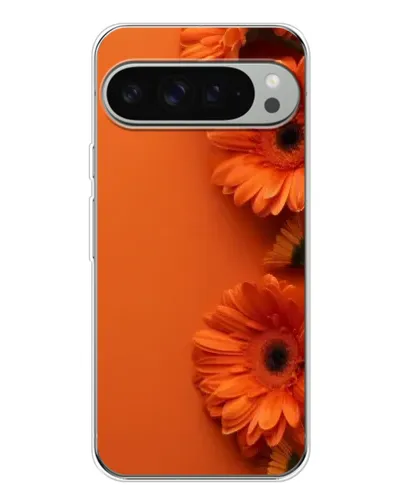 Чехол для Google Pixel 9 Pro XL с картинкой «Оранжевые герберы»
