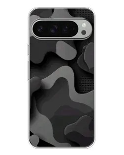 Чехол для Google Pixel 9 Pro XL с картинкой «Темный абстрактный камуфляж»