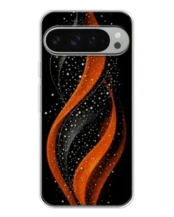 Чехол для Google Pixel 9 Pro XL с картинкой «Огненная звездная волна»