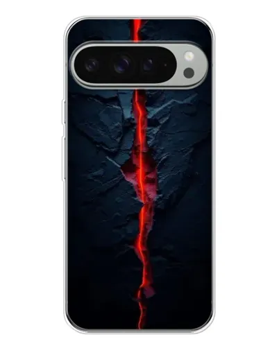 Чехол для Google Pixel 9 Pro XL с картинкой «Kрасная лавовая трещина»
