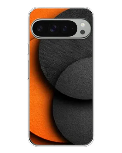 Чехол для Google Pixel 9 Pro XL с картинкой «Геометрия оранжевых кругов»
