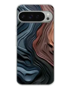 Чехол для Google Pixel 9 Pro XL с картинкой «Цветные волны каньона»