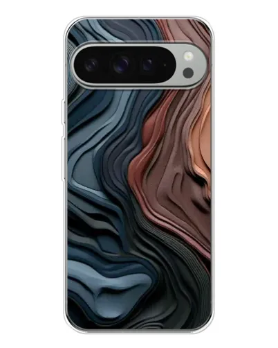 Чехол для Google Pixel 9 Pro XL с картинкой «Цветные волны каньона»
