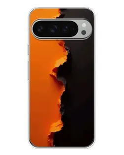 Чехол для Google Pixel 9 Pro XL с картинкой «Оранжевый разлом»