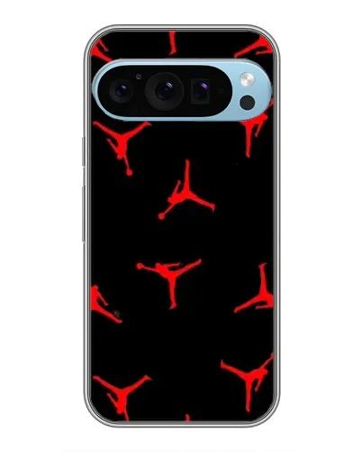 Чехол для Google Pixel 9 Pro с картинкой «Jordan Red Pattern»