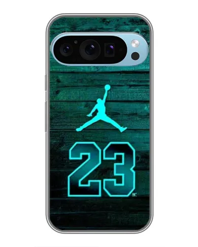 Чехол для Google Pixel 9 Pro с картинкой «Jordan Cyan 23»