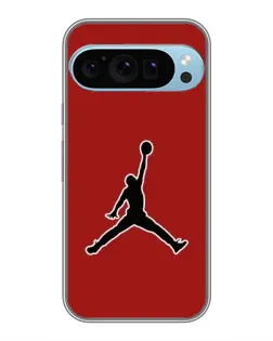 Чехол для Google Pixel 9 Pro с картинкой «Jordan Red Back»
