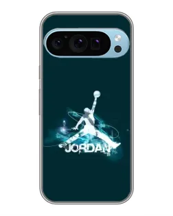 Чехол для Google Pixel 9 Pro с картинкой «Jordan Blue Fire»