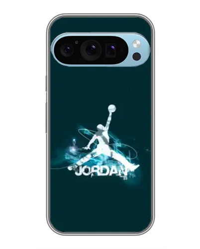 Чехол для Google Pixel 9 Pro с картинкой «Jordan Blue Fire»