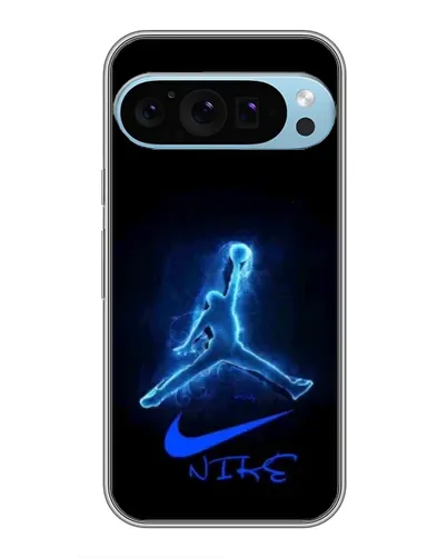 Чехол для Google Pixel 9 Pro с картинкой «Jordan Neon Blue»