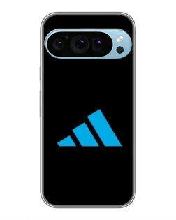 Чехол для Google Pixel 9 Pro с картинкой «Adidas Cyan Logo»