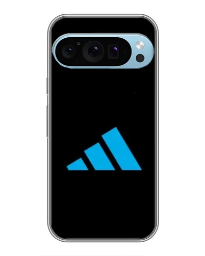 Чехол для Google Pixel 9 Pro с картинкой «Adidas Cyan Logo»