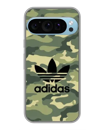 Чехол для Google Pixel 9 Pro с картинкой «Милитари стиль Adidas»