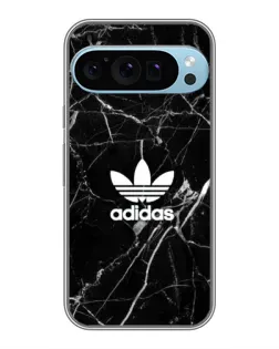 Чехол для Google Pixel 9 Pro с картинкой «Белый мрамор Adidas»