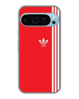 Чехол для Google Pixel 9 Pro с картинкой «Красный минимализм Adidas»