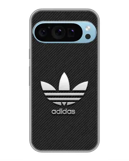 Чехол для Google Pixel 9 Pro с картинкой «Adidas Карбоновая текстура»