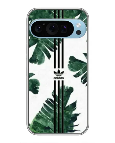 Чехол для Google Pixel 9 Pro с картинкой «Пальмовые листья адидас»