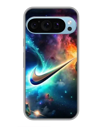 Чохол для Google Pixel 9 Pro з картинкою «Космічний Nike Swoosh»