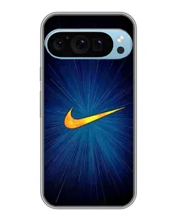 Чехол для Google Pixel 9 Pro с картинкой «Синий пульс Nike»